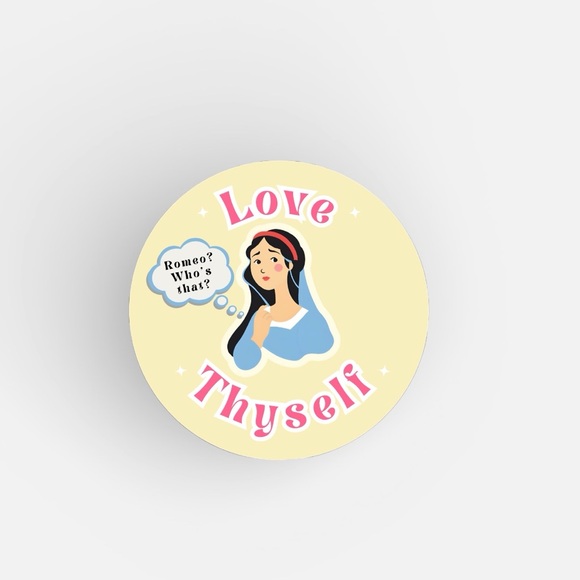 Urban Outfitters Other - 💕 Love Thyself Feminist Shakespeare Sticker/Decal – “Romeo? Who’s That?”
